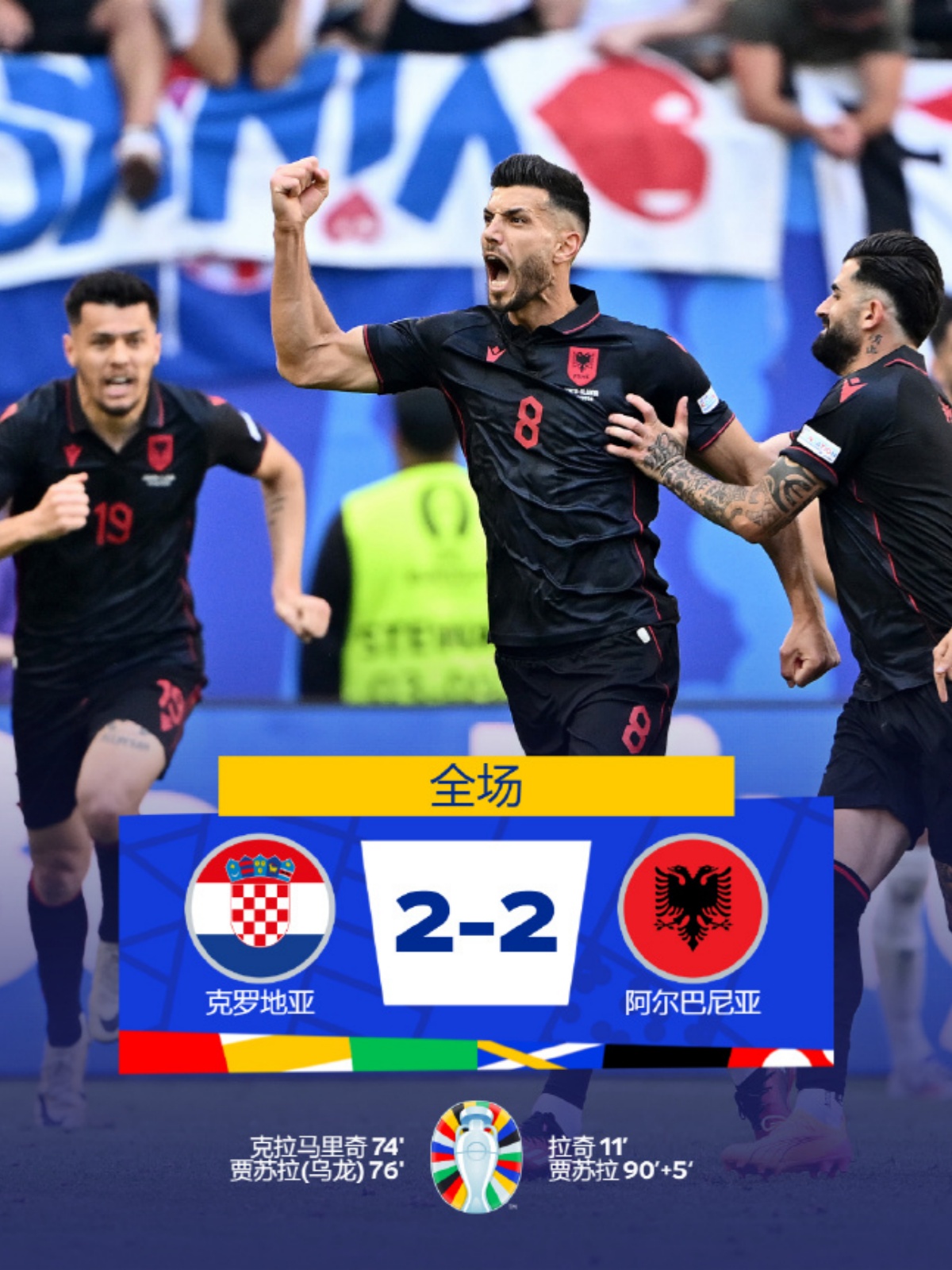 包含克罗地亚队在比赛中险胜对手的词条