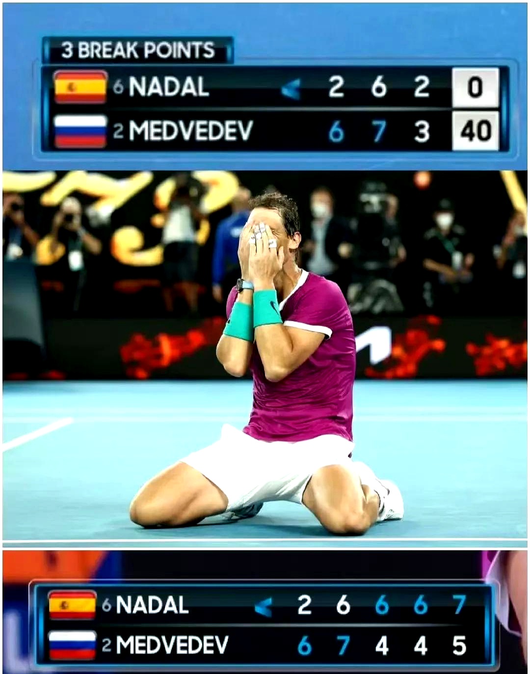 澳网翻盘拉沃尔杯，纳达尔带队取胜